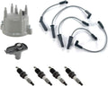 Ignition Wires Cap Rotor & Plugs 7Pc Tune Up Kit Replacement Parts Pack of 2 F1958