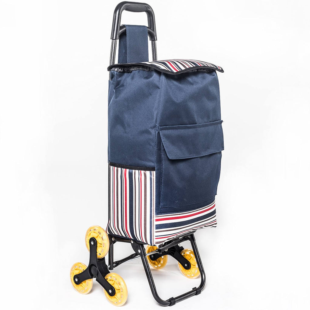Folding Shopping Cart with Stair Climbing Cart D331