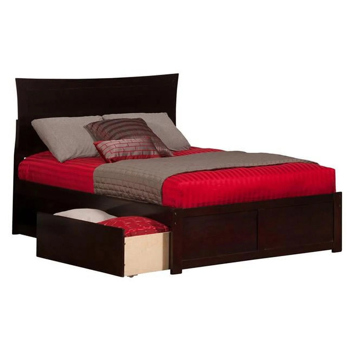 Espresso Twin Size Footboard with Drawers S95209