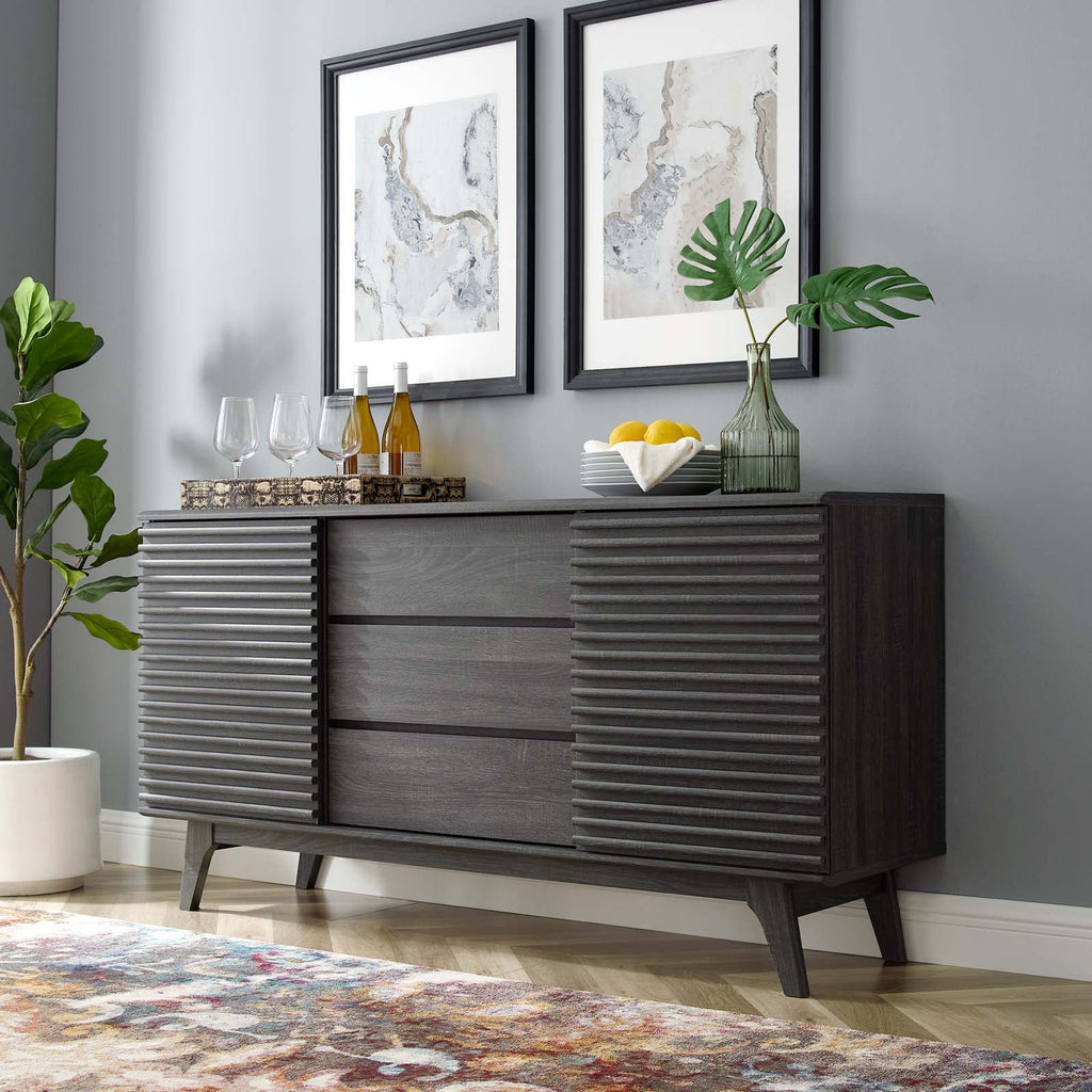 Charcoal Sideboard Buffet Table or TV Stand N2306