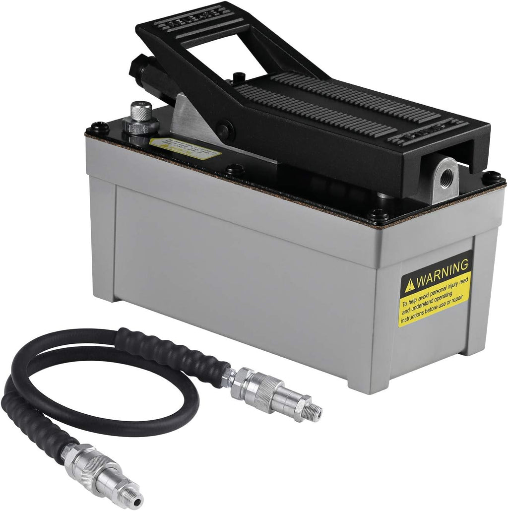 10,000 PSI Air Hydraulic Foot Pump with Hose J24872