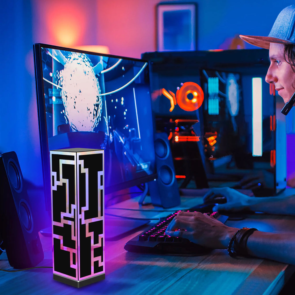 RGB Cube Standing Desk Lamp LED D141605