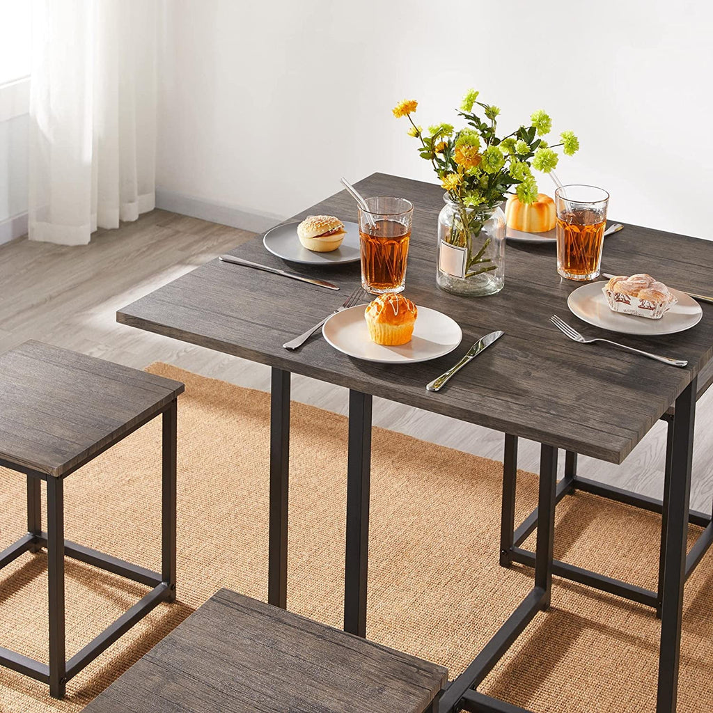 5-Piece Dining Table Set with 4 Stools N216476