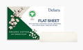 100% Organic Cotton Full Flat Sheet D65517