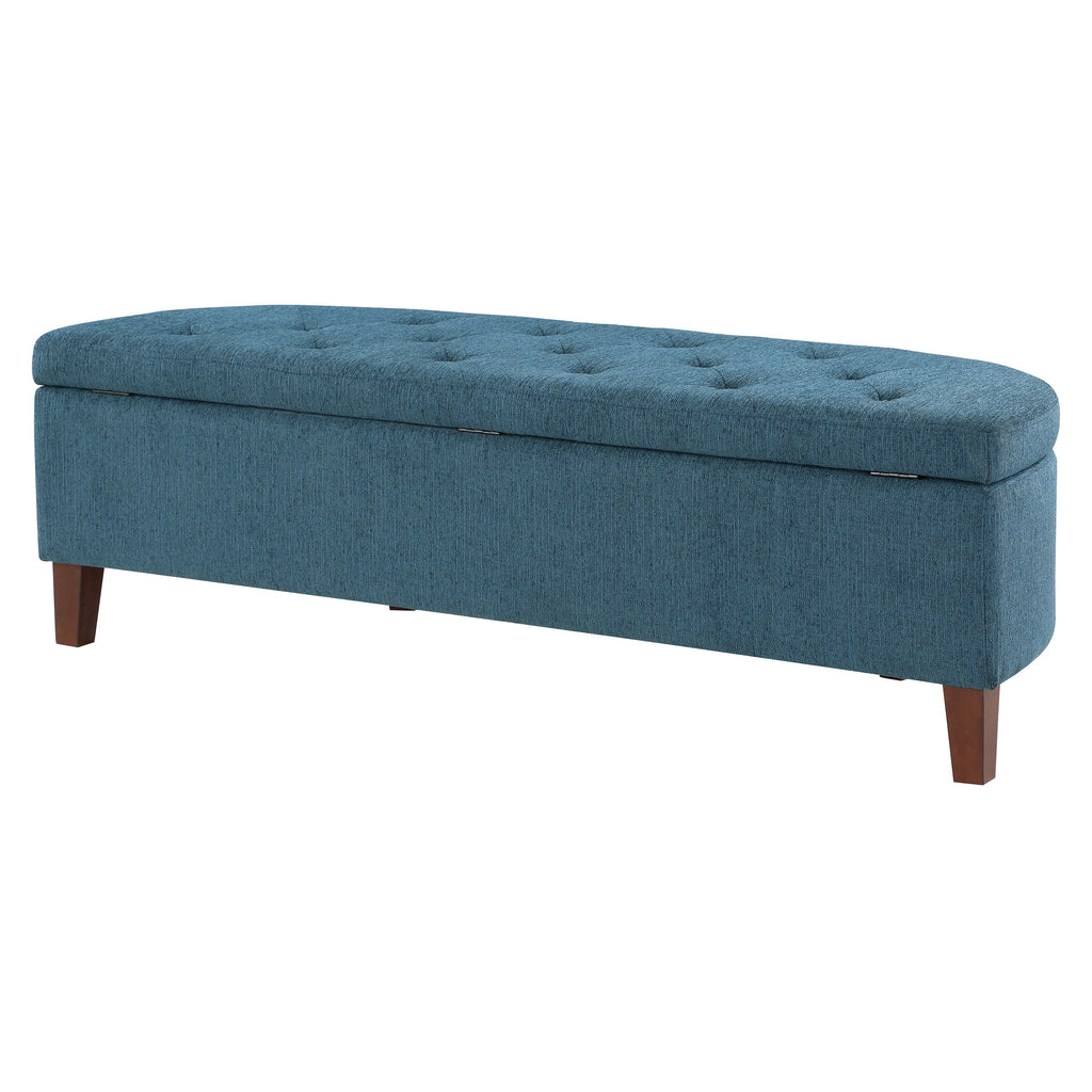 60" Azure Fabric Storage Bench X672473