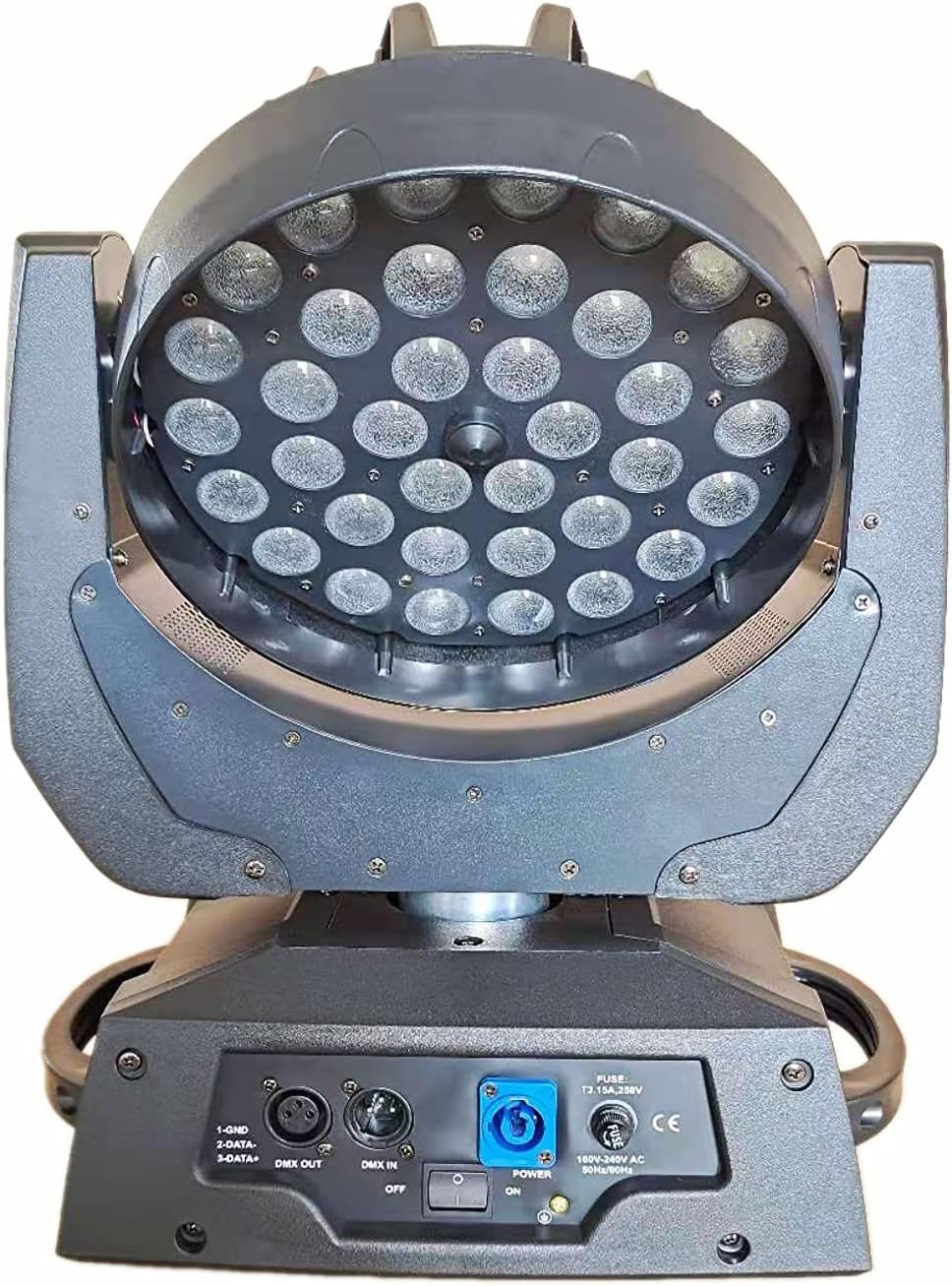 36x18W RGBWAUV 6 in 1 LED Zoom Moving Head Stage Wash Light X3716