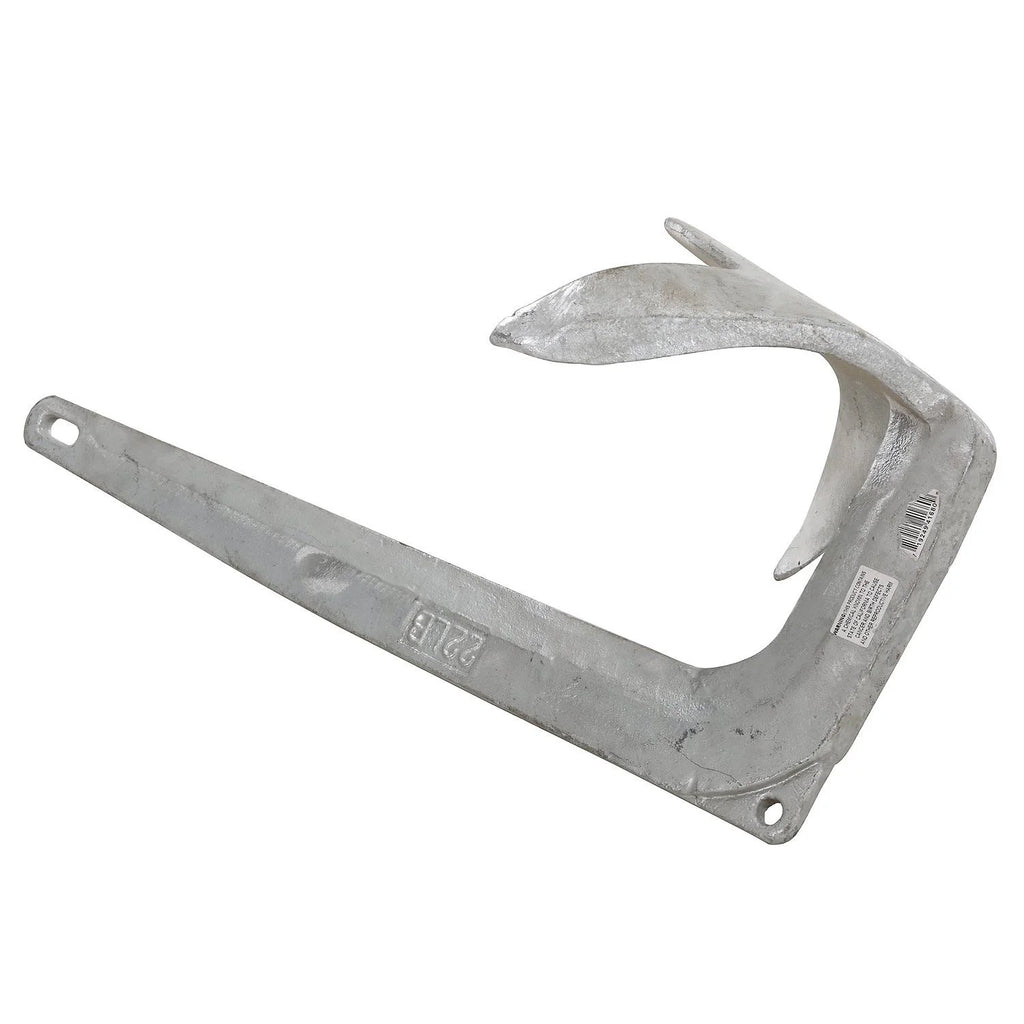 22 Lbs. Hot-Dipped Galvanized Steel Boat Anchor O505418