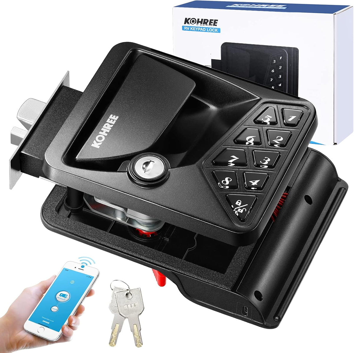 Keyless Entry RV Door Lock with Keypad Deadbolt K101