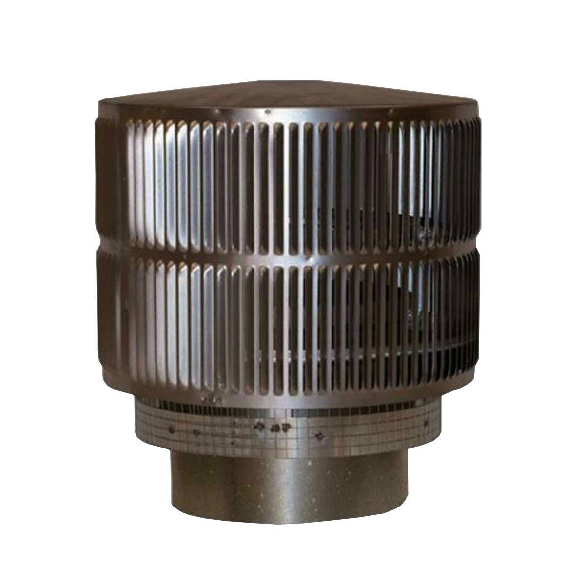 Superior Round Chimney Cap with Louvered Screen N24268