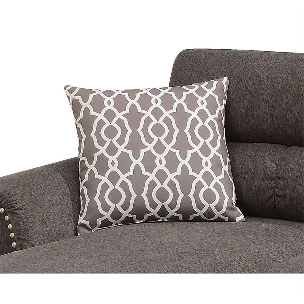 Reversible Fabric Sofa Sectional Set F78674