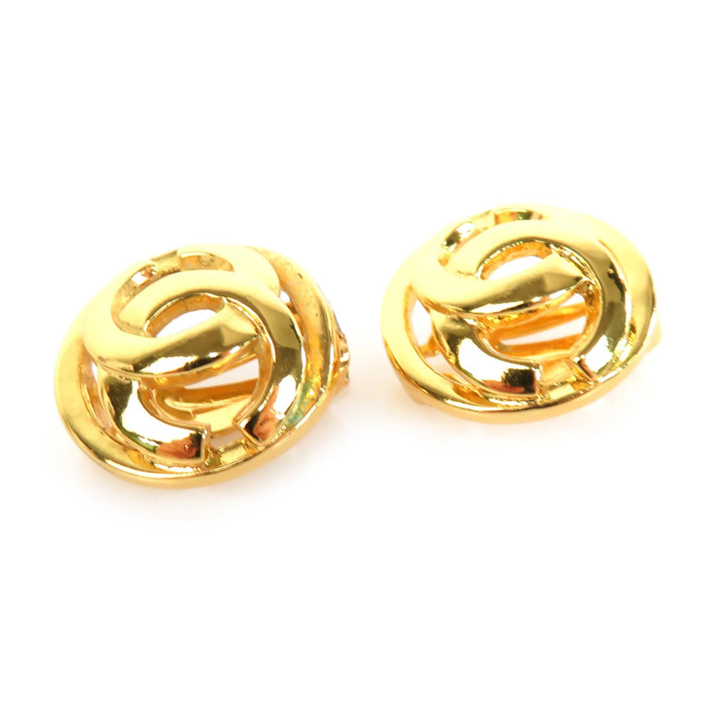 Pre-Owned Gold Metal Earrings V555