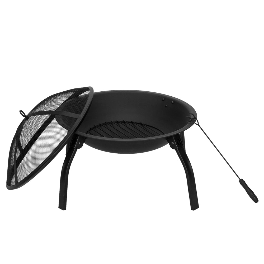 22" Wood Burning Fire Pit with Spark Guard P1725