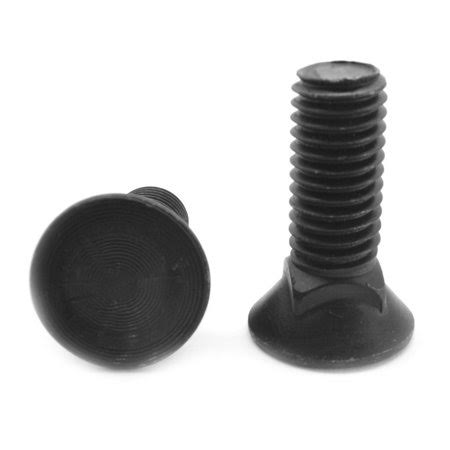 7/16 inch-14 x 2 1/2 inch Coarse Thread Grade 5 Plow Bolt Medium Carbon Steel Black Oxide Pk 100 C530881