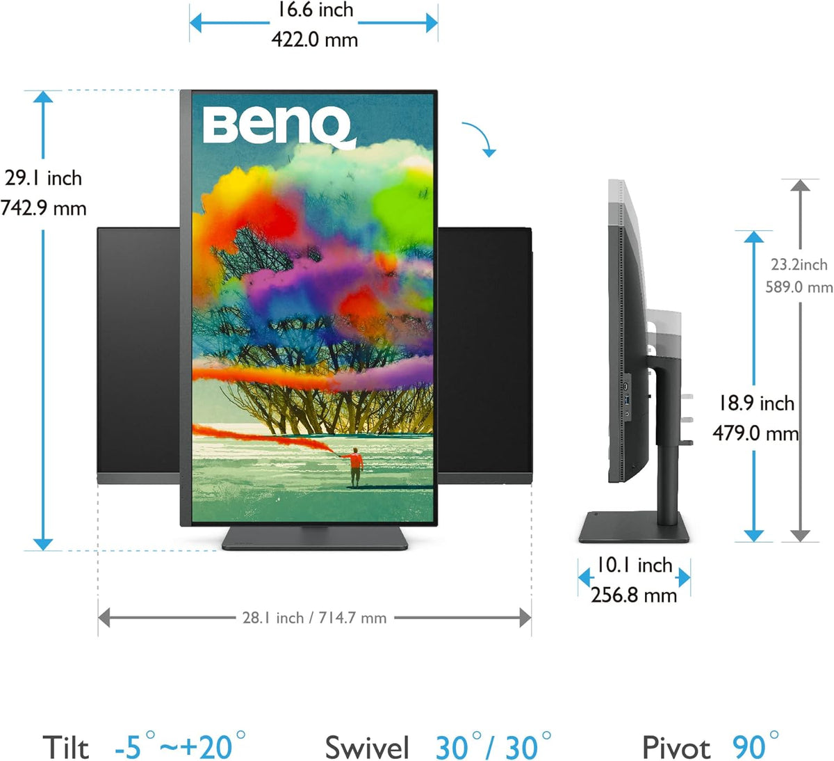 32 inch 4K UHD IPS Monitor with USB-C, HDR10, Built-in Speakers K9447