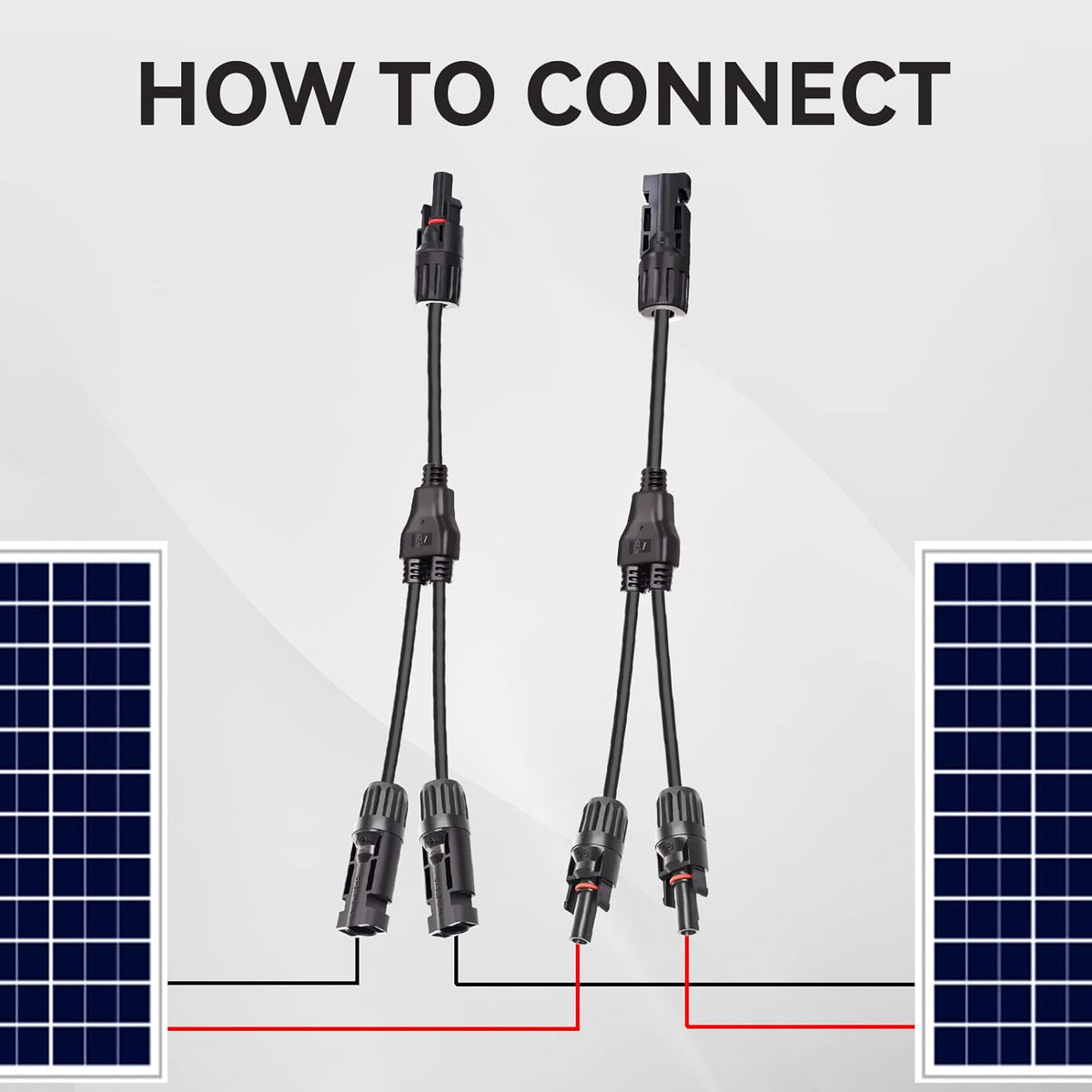 1 Pair Solar Panel Parallel Adapter D946
