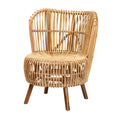 Natural Rattan Wide Seat Lounge Chair P25787