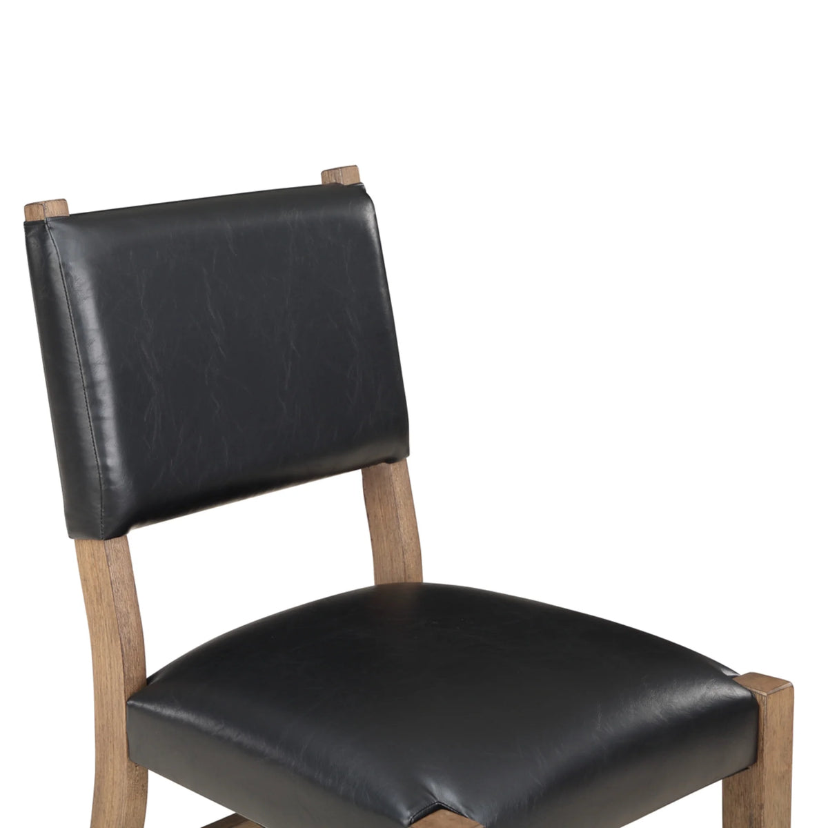 Dark Driftwood Wood Side Chair Set of 2 Y729214