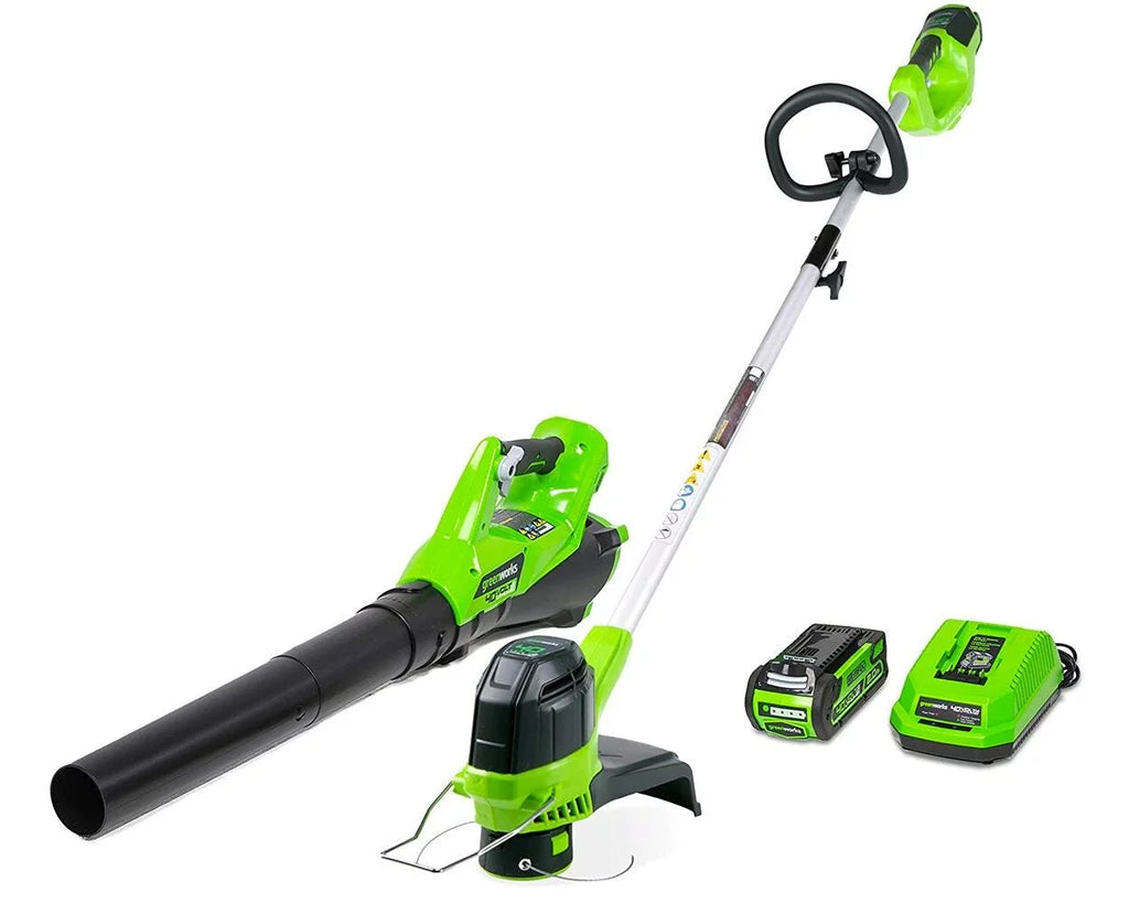 40V String Trimmer Leaf Blower Combo with 2.0 Ah Battery L963