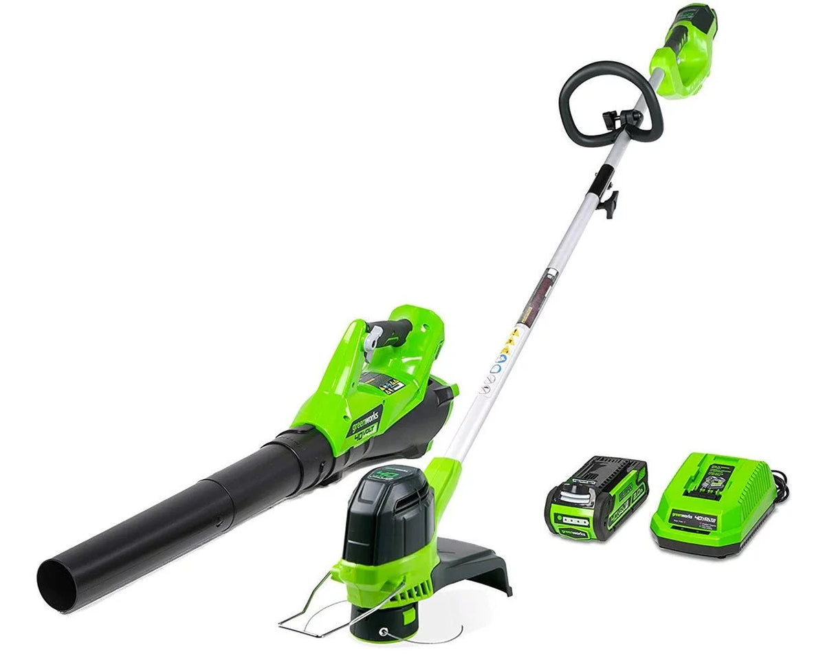 40V String Trimmer Leaf Blower Combo with 2.0 Ah Battery L963