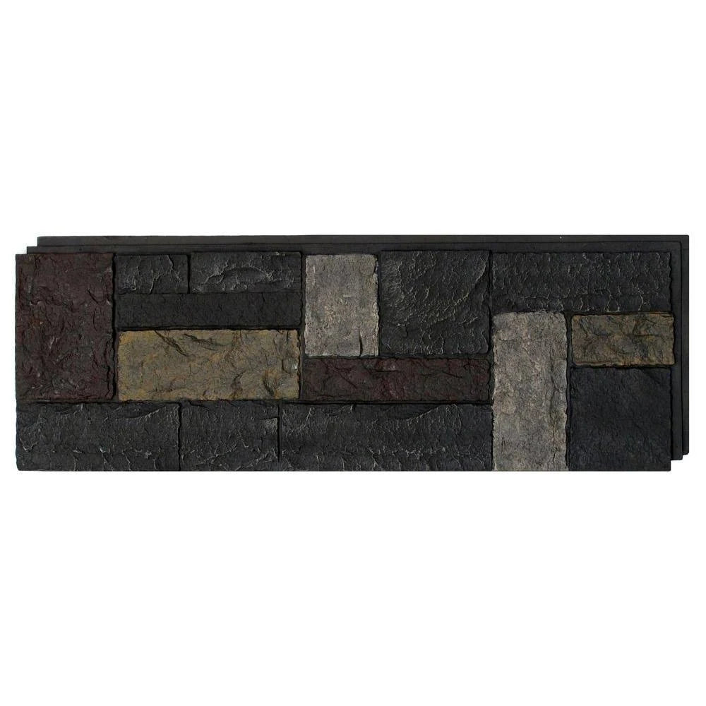 Castle Rock Ashford Charcoal Faux Polyurethane Stone Panel O7759