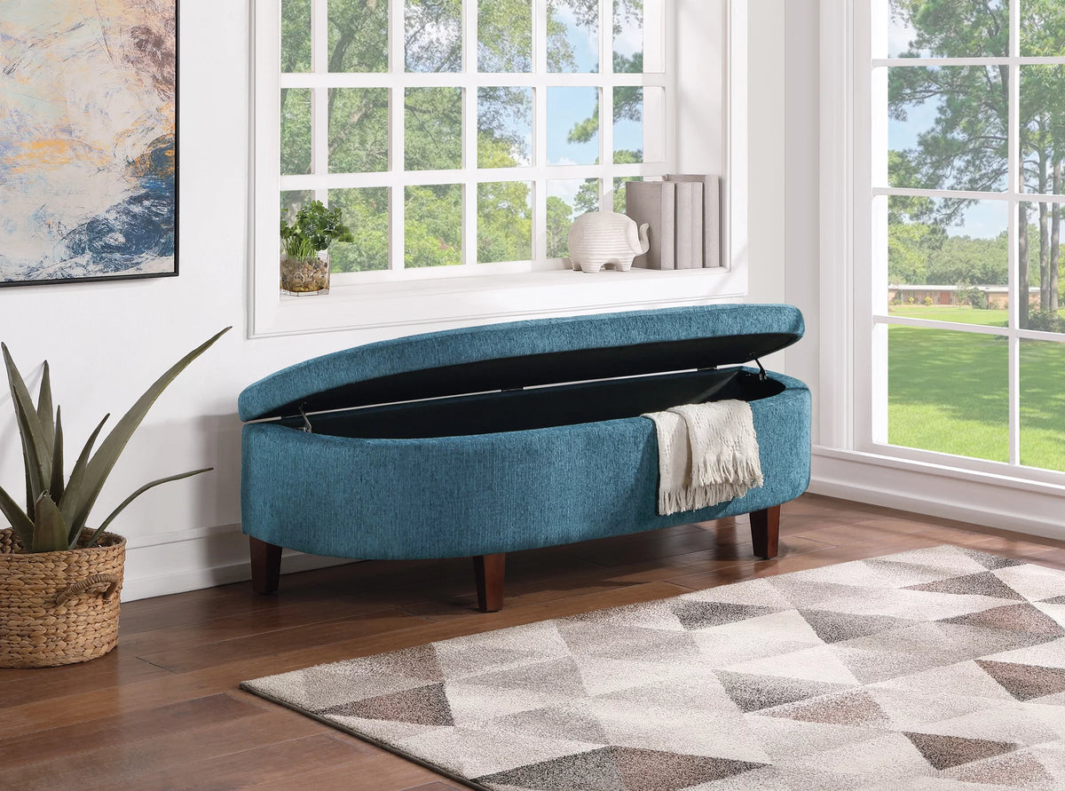 60" Azure Fabric Storage Bench X672473