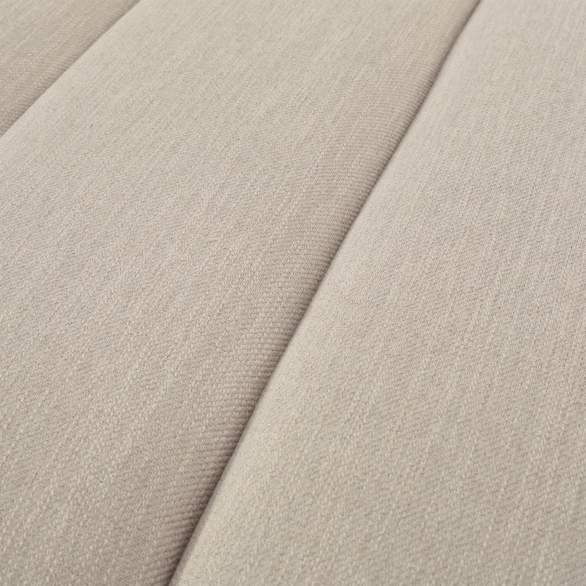 Beige Fabric Tufted Chaise Lounge with Bolster Pillow T352