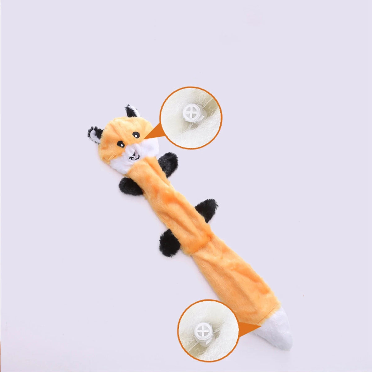 3Pcs No Stuffing Plush Dog Chew Toy E5525