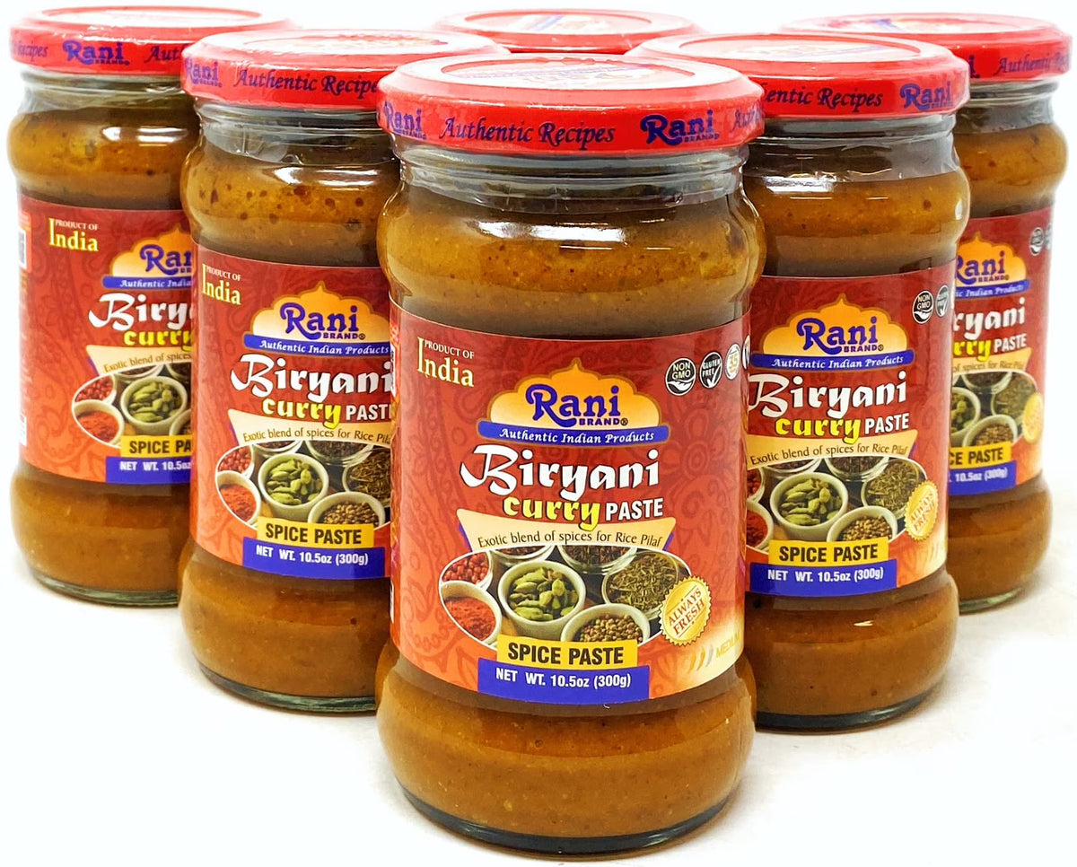 Biryani Masala Curry Paste 10.5oz Glass Jar, Pack of 5+1 P9331