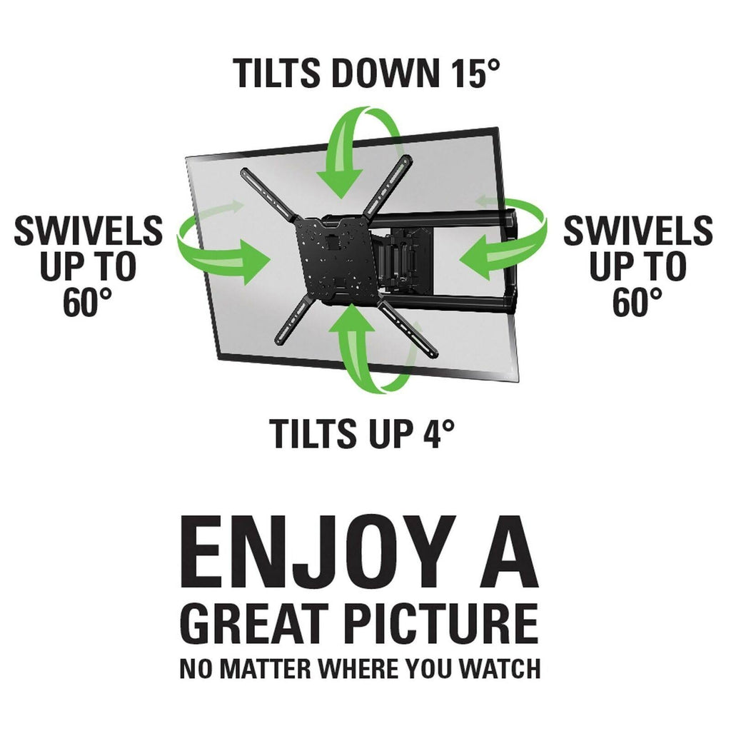 Full-Motion TV Wall Mount for 37x22 to 80x22 TVs Z743