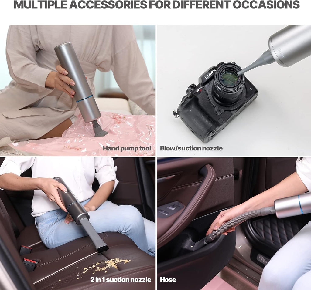 3-in-1 Handheld Vacuum Cleaner, Cordless Car Vacuum with Powerful Suction, USB Rechargeable R763086