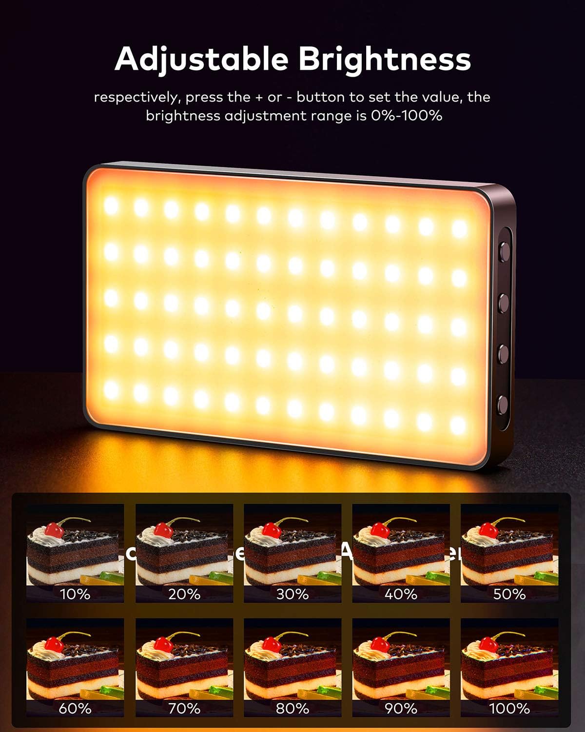 RGB Video Light with 4000mAh Rechargeable Battery K882918