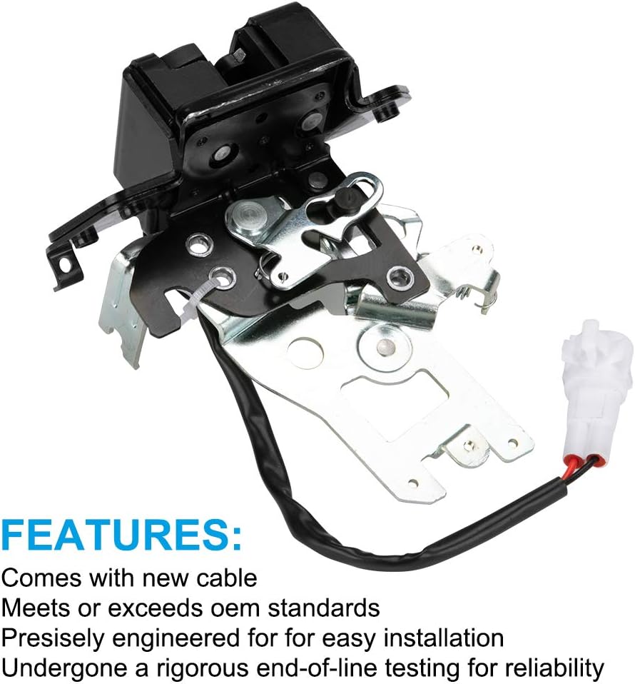 Integrated Liftgate Lock Actuator Rear Trunk Hatch Tailgate Latch with Cable Assembly Pack of 2 T277