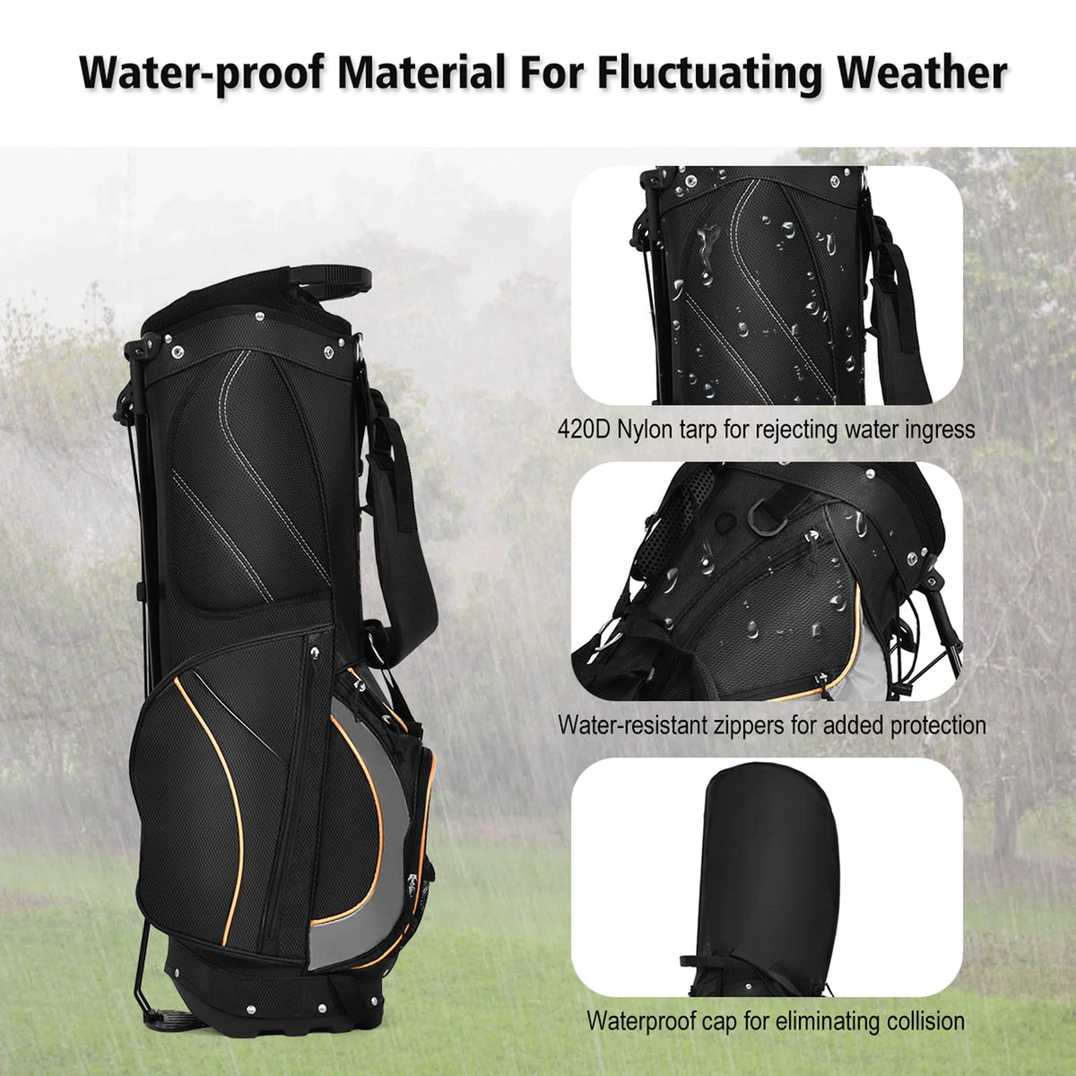 Golf Stand Bag with 8-way Divider E396