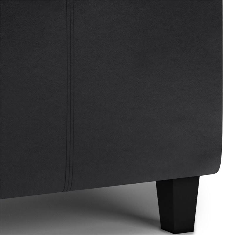 2-Tray Storage Ottoman in Midnight Black T88296
