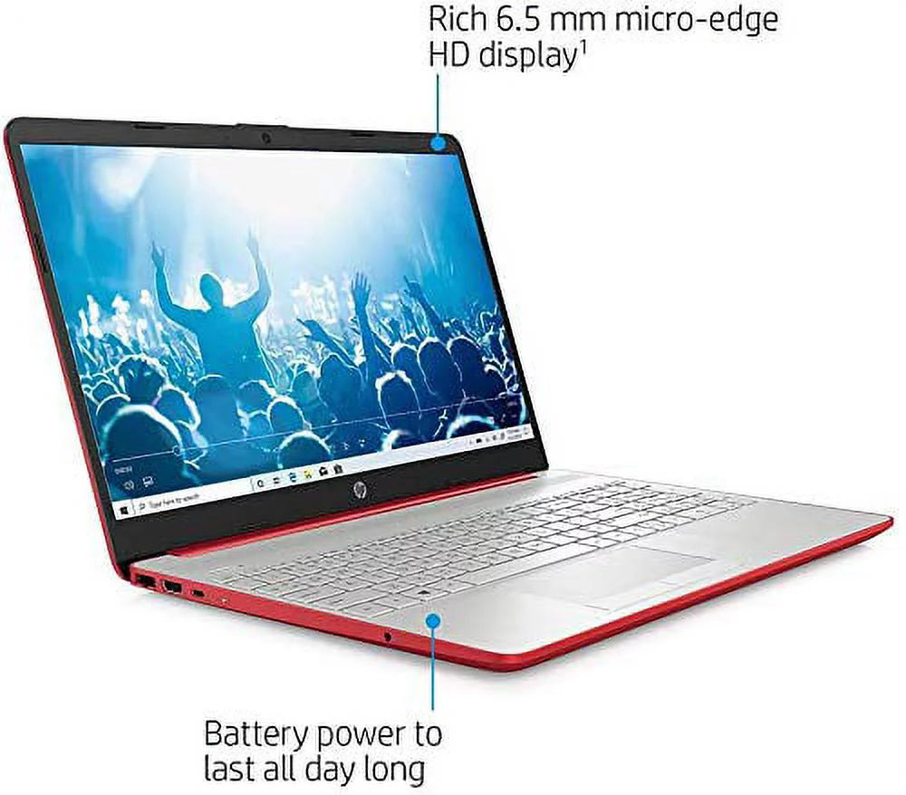 15.6" HD Laptop Intel Pentium Gold 16GB DDR4 256GB SSD Windows 11 Scarlet Red J432