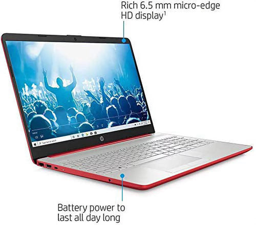 15.6" HD Laptop Intel Pentium Gold 16GB DDR4 256GB SSD Windows 11 Scarlet Red J432