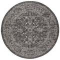 Black Ivory Round Indoor/Outdoor Area Rug J310