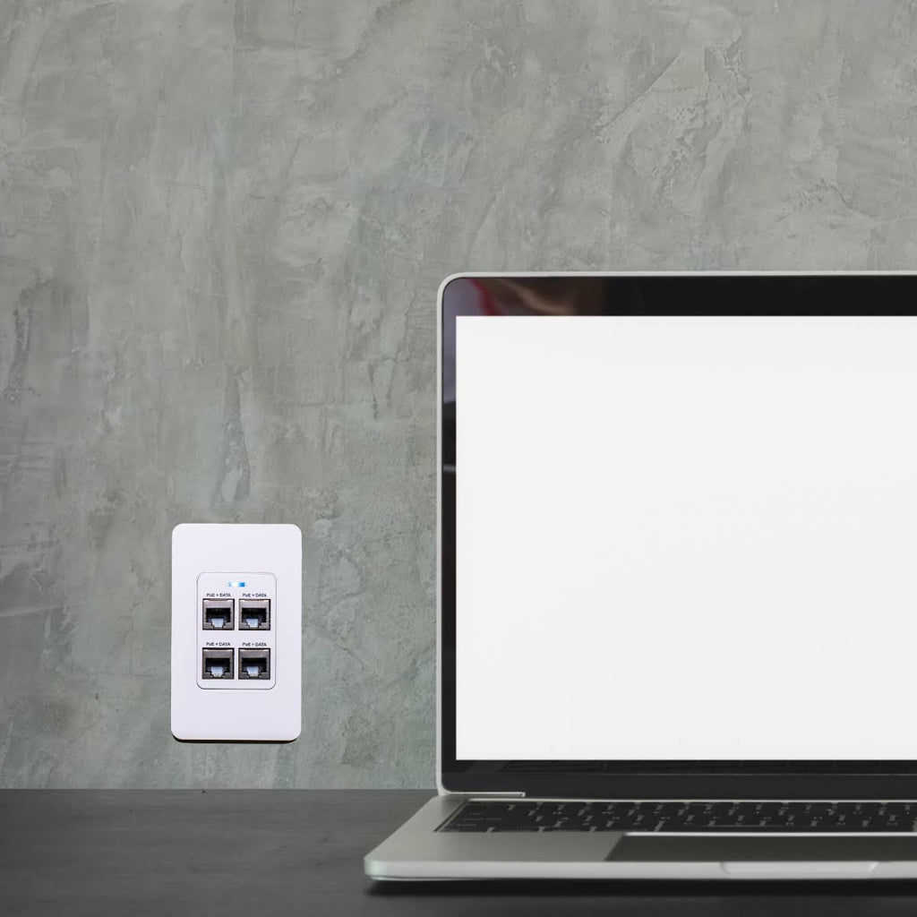 4 Port In-Wall Gigabit PoE Extender M458997
