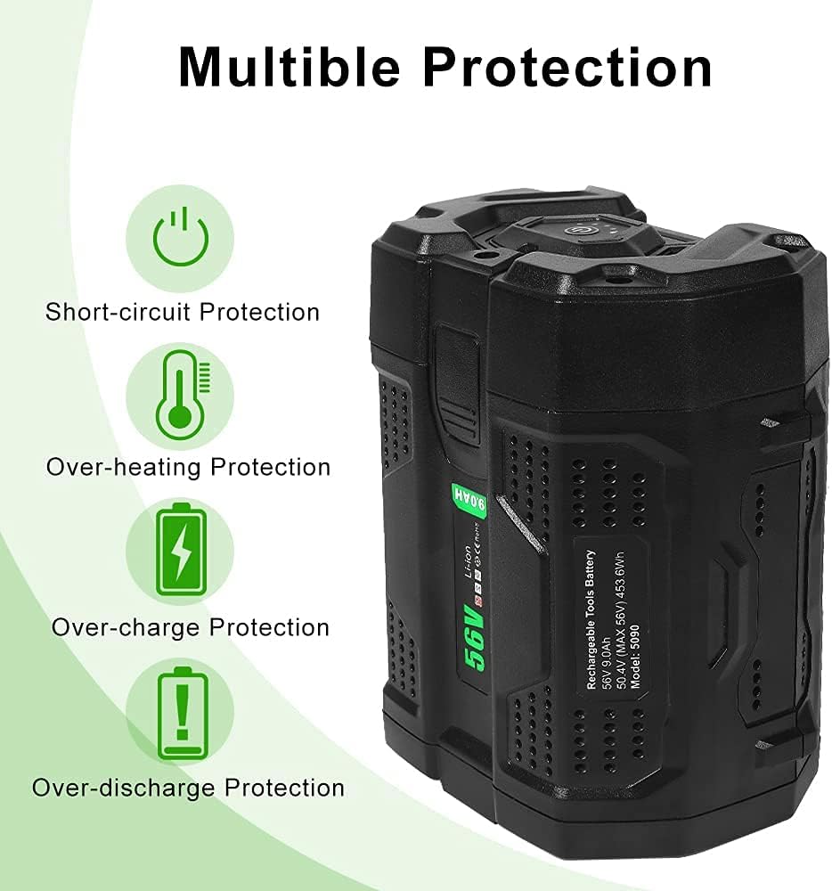 56V 9.0Ah Lithium Battery with Power Indicator H380