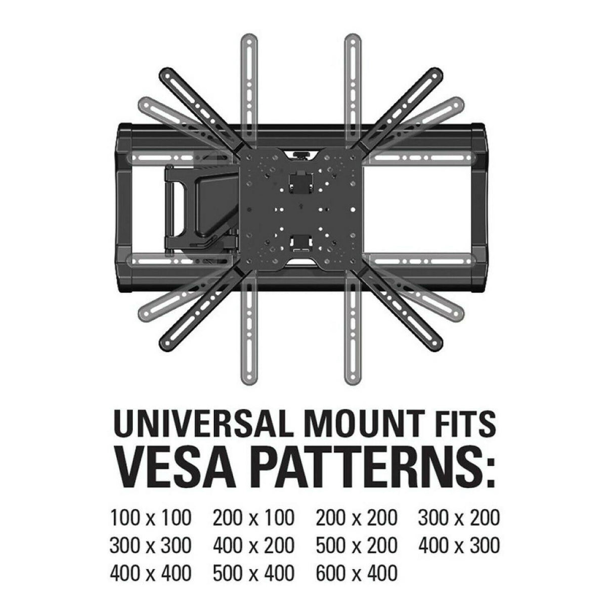 Full-Motion TV Wall Mount for 37x22 to 80x22 TVs Z743