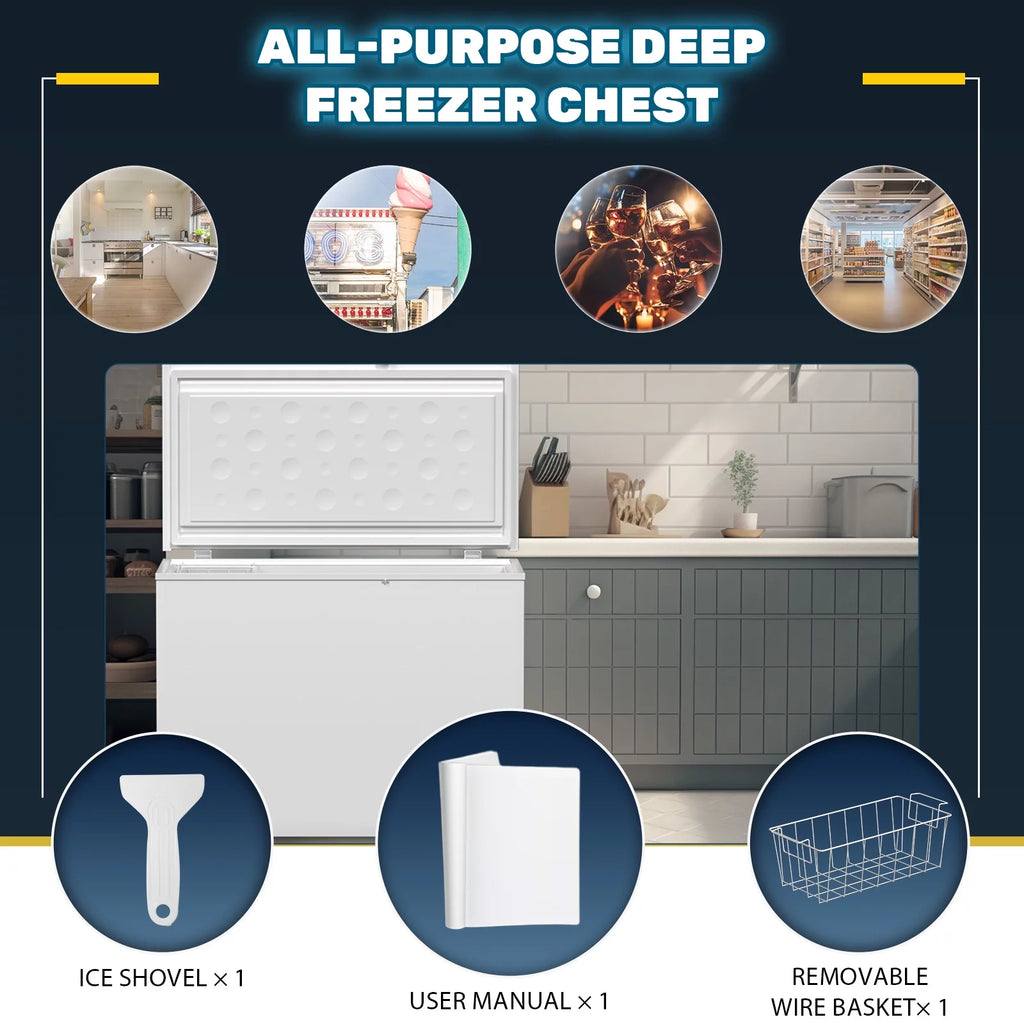 20 Cu.ft Chest Freezer with 2 Removable Baskets T149