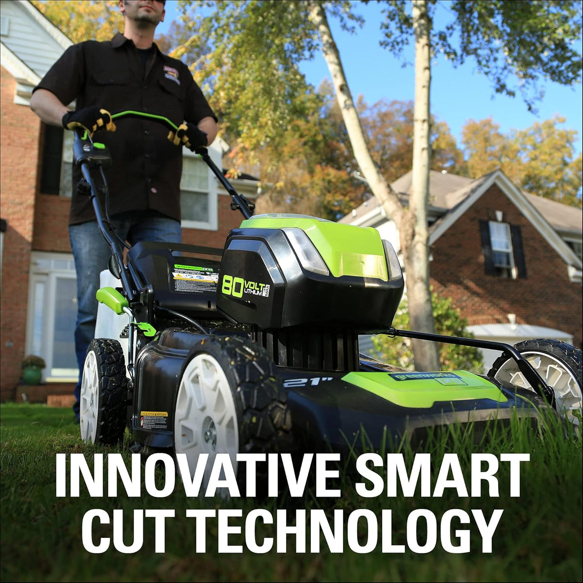 21" Brushless Cordless Lawn Mower with 4.0Ah Battery and Charger K295523