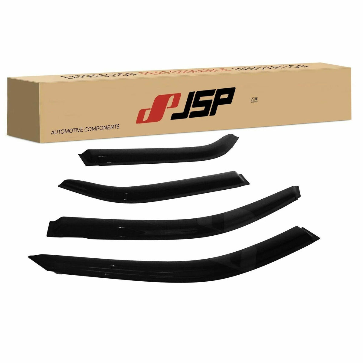 Dark Smoke Acrylic Side Window Deflector Strip, Set of 4 M759507