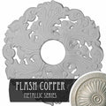 19 5/8x22OD x 4 3/4x22ID x 1 3/4x22P Hand-Painted Flash Copper Ceiling Medallion P1805