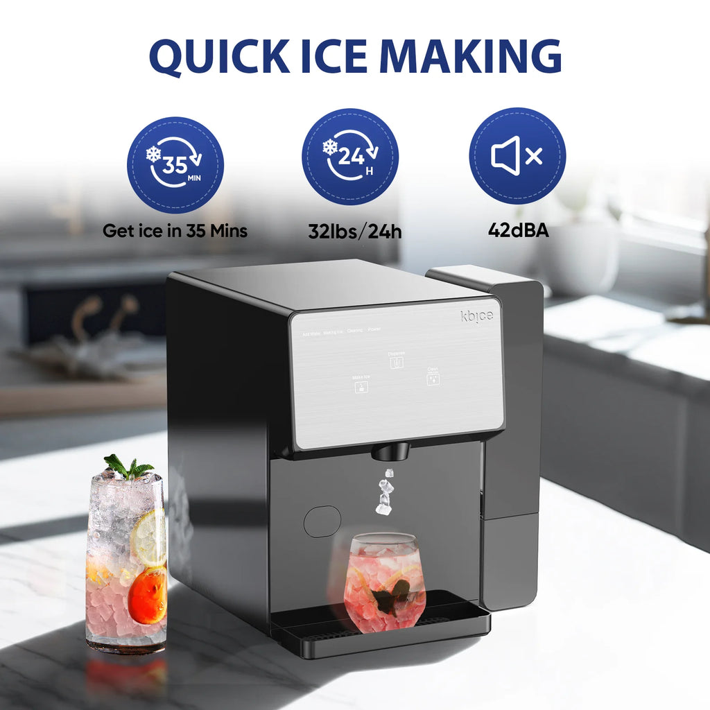 Self Dispensing Countertop Nugget Ice Maker with Water Tank K9677