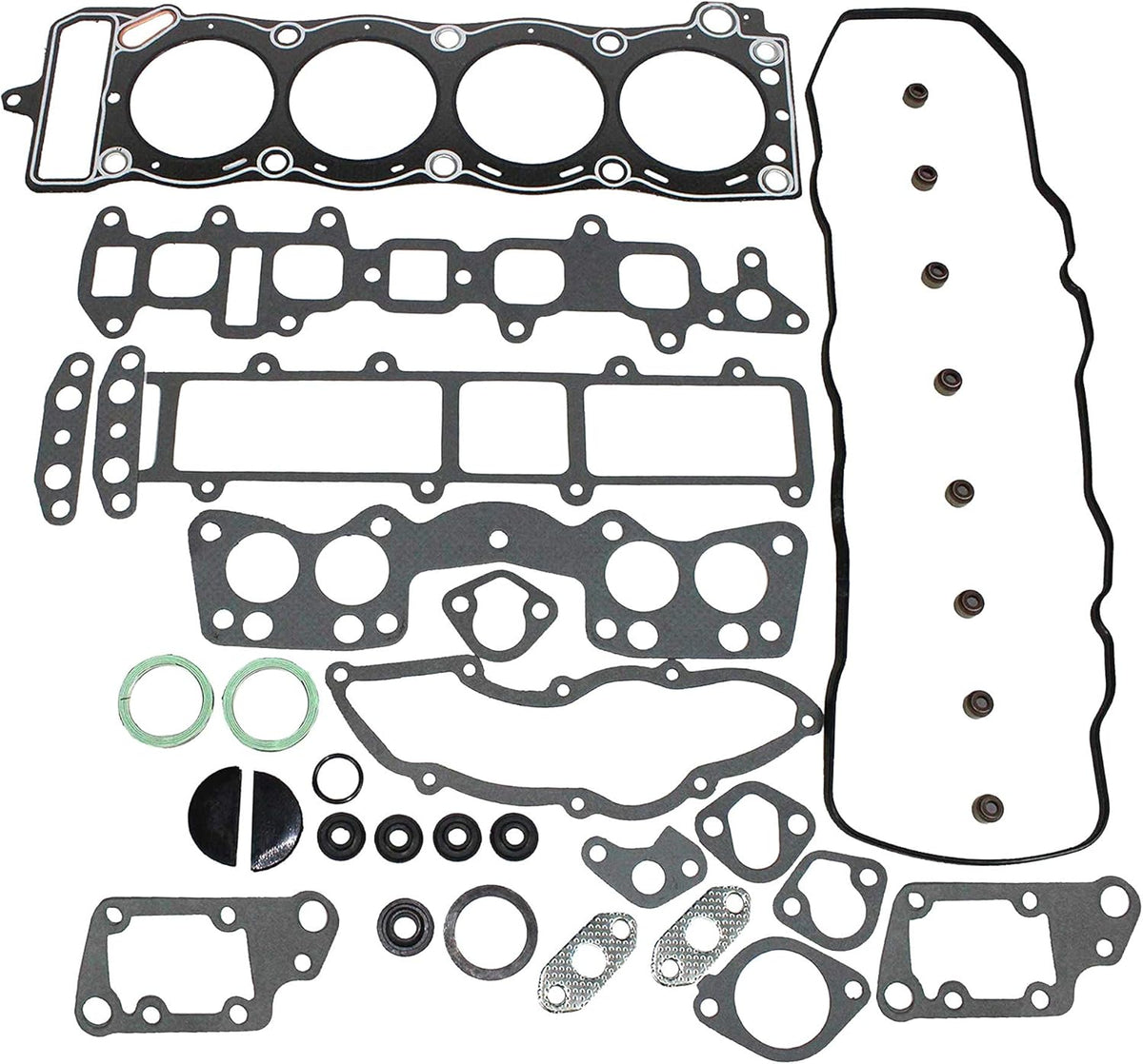Graphite Head Gasket Set for 1981-1982 Toyota Celica, Corona, Pickup 2.4L SOHC L4 8V 2366cc 22R Pack of 2 S5753
