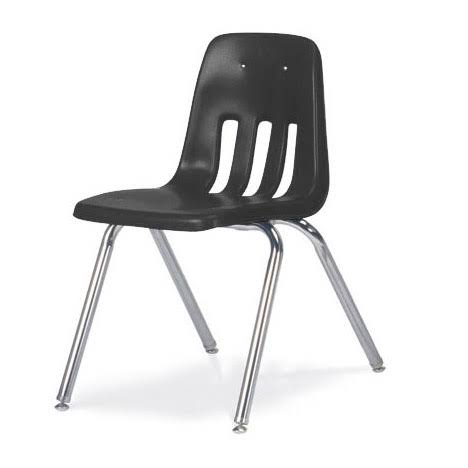 Classroom Chair Black Chrome Frame M590050