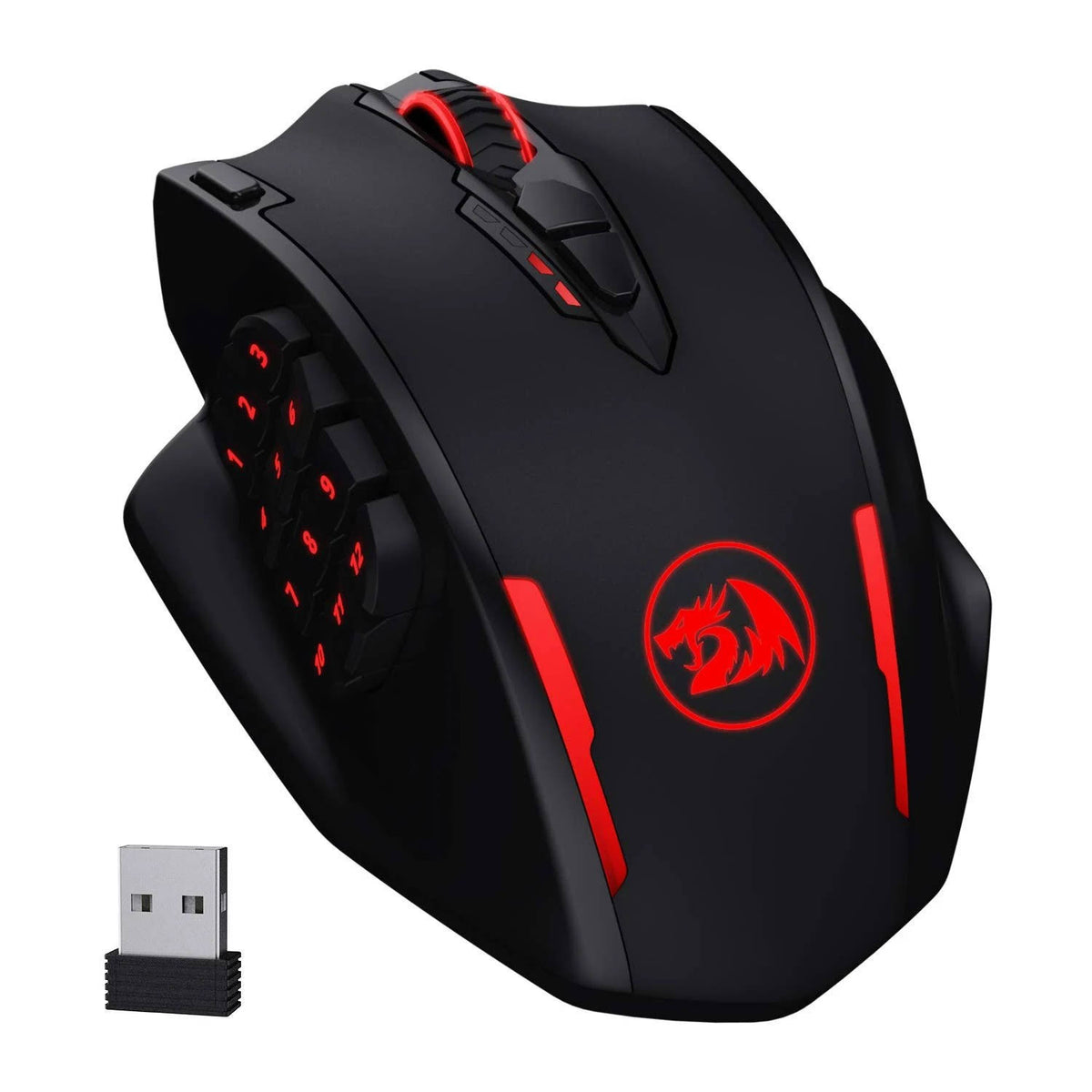 Wireless RGB Gaming Mouse with 16 Programmable Buttons Q762