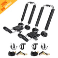 Stainless Steel J-Bar Rack Roof Top Mount with Ratchet Straps, Folding Carrier E519