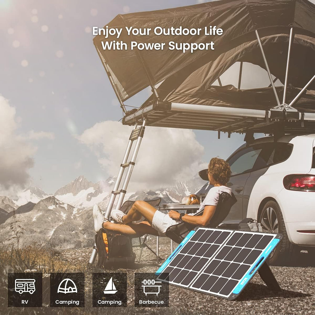 100W Foldable Solar Panel with Independent Charger C772
